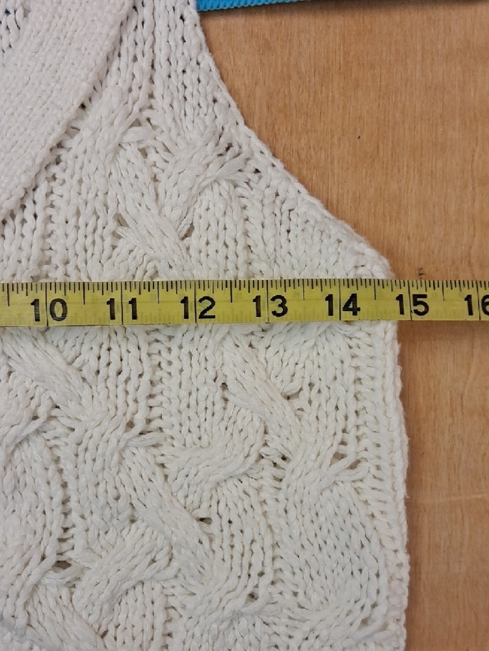White Open Knit Button Front Sweater Vest Crochet Cottagecore Size XSP - Picture 9 of 10